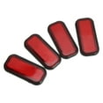 thumbnail image 2 of Rectangular Reflectors, Universal Reflective Sticker  Wearproof  For Car For Motorcycle Orange,Red, 2 of 8
