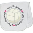 thumbnail image 2 of Inktastic Volleyball Gifts for Girls Baby Burp Cloth, 2 of 3