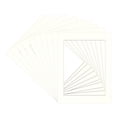 thumbnail image 3 of Antique White Picture Frame Mat for 16x24 Frames - Fits 12x21 Photos - 10 Mats, 3 of 7