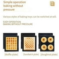 thumbnail image 3 of 3 in 1 Breakfast Sandwich Maker Waffle Maker Bubble waffle Egg puffs Electric Grill with Non-stick Coating & Removale Plates, 3 of 5