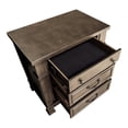 thumbnail image 6 of Furniture of America Northfield 3-Drawer Solid Wood Nightstand with USB Port, Dark Walnut, 6 of 17