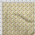 thumbnail image 3 of oneOone Velvet Yellow Fabric Florals Quilting Supplies Print Sewing Fabric By The Yard 58 Inch Wide, 3 of 5