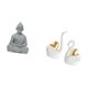 thumbnail image 5 of Escultura De Mono Buda, Figura Coleccionable En Miniatura, Estatua De Sun Wukong Para Hotel, Patio, Jardín, Cisne, Adorno De Mesa, Artesanía, Decoración De Pareja, Decoración De Mesa,, 5 of 8