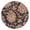 Boho, variant on Round Tablecloth Fitted with Elastic Edge, Featuring Tropical Palm Leaf and Jungle Leaves Designs, Waterproof and Stain-Resistant Vinyl, Backed for Indoor and Outdoor Use