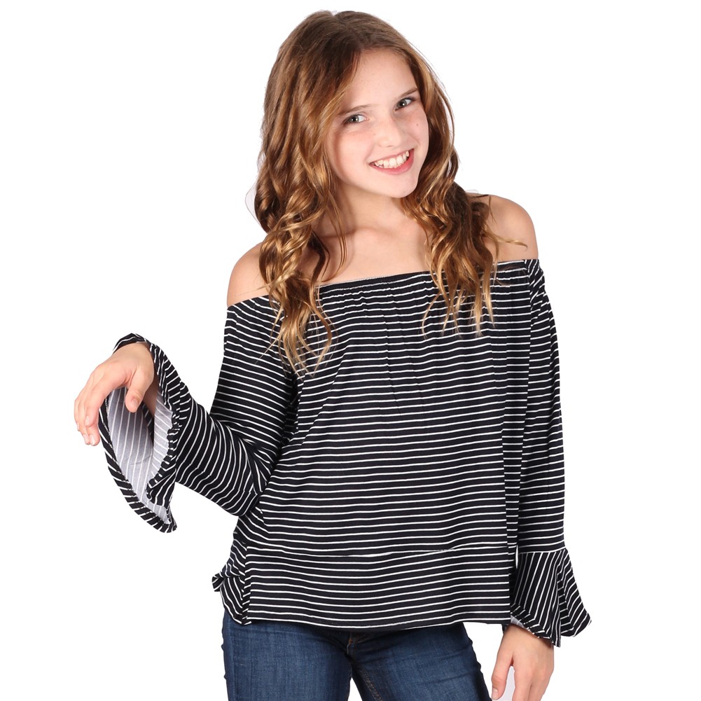 black off the shoulder top walmart