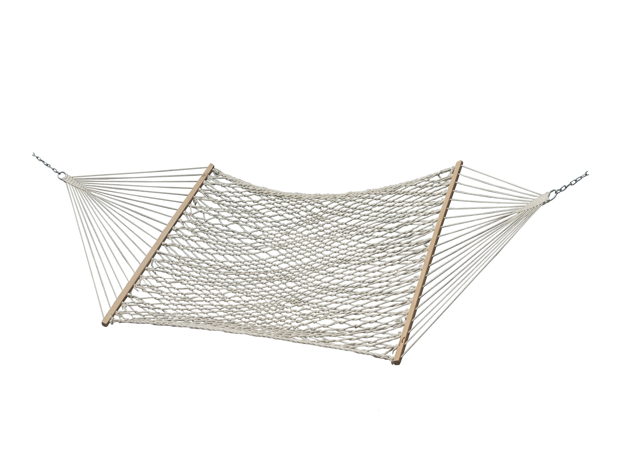 144” Natural Adjustable Two Person Cotton Rope Hammock