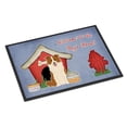 thumbnail image 1 of Carolines Treasures BB2873JMAT Collection Maison pour Chiens Border Collie Tapis Rouge Blanc Intérieur Ou Extérieur, 24 x 0,25 x 36 Po., 1 of 1