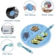 thumbnail image 4 of Silicone Plates with Suction Cups for Baby, 3-pack. Baby feeding supplies., 4 of 5