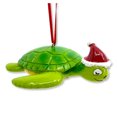 thumbnail image 3 of Sea Turtle with Santa Hat Christmas Tree Ornament, 3 of 4