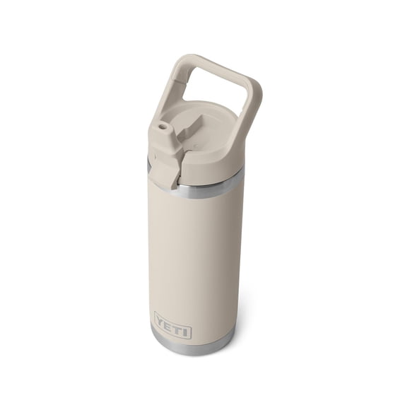 YETI Rambler Bouteille de 18 oz, Isolée sous Vide, Acier Inoxydable avec Bouchon à Paille Assorti de Couleurs, Cape Taupe