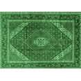 thumbnail image 1 of Ahgly Company Indoor Rectangle Persian Emerald Green Traditional Area Rugs, 7' x 10', 1 of 4