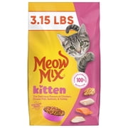 Meow Mix Kitten Li’l Nibbles Dry Cat Food for Kittens, 3.15 lb. Bag