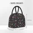 thumbnail image 3 of Haiem Forest Flora and Insects Printed Lunch Bag Women, Lunch Box Lunch Bag for Women, Small Leakproof Cute Lunch Tote Large Capacity Reusable Insulated Cooler Lunch Container, 3 of 6