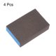 thumbnail image 3 of Bloques de esponja de lijado de 4 piezas 500-600 granos, bloque de esponja de lijado, 100x70x25mm, marrón y azul, 3 of 7