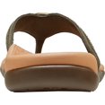 thumbnail image 4 of Women's Vionic Tide Aloe Thong Sandal Olive Leather 6 M, 4 of 4