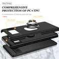 thumbnail image 4 of JTCASES for Googl Pixel 8A Case, Car Mount Bracket 2-layer Hybird Shockproof PC TPU Anti-fall Slim Fit Lightweight Magnetic Cover for Googl Pixel 8A - Black, 4 of 7
