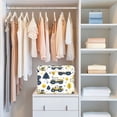 thumbnail image 4 of Yayeee Collapsible Cube Storage Bin with Lid Fabric Closet Decorative Basket with Handles, Yellow Cartoon Truck Pattern, 4 of 7