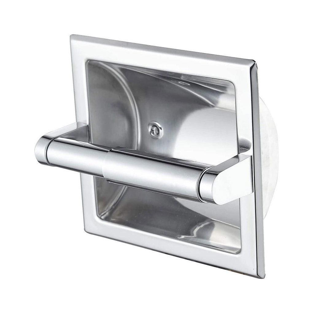 wrea Stainless Steel Tissues Rack Toilet Roll Holder Wallmounted Paper
