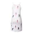thumbnail image 4 of SMihono Robes d'Été Bohémiennes Femmes Grande Taille Mode Femmes Été Décontracté Imprimé Camisole Sans Manches Col en V Mini Robe, 4 of 5
