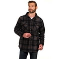 thumbnail image 6 of Bass Creek Outfitters Men's Plaid Bonded Winter Fleece Shirt Jacket, Sizes M-2XL, 6 of 11