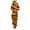 Gold, variant on 2024 Onesie Pajamas for Women One Piece UniAdult Leopard Hooded Pajamas Zipper Up Long Sleeve Plush Jumpsuit Sleepwear Brown