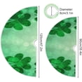 thumbnail image 3 of FMSHPON Clover Leaves Xmas Christmas Tree Skirt Stand Mat for Holiday Party Decoration Indoor Outdoor 48 inches, 3 of 6