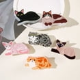 thumbnail image 4 of Xinwanna Women Hair Clip Cartoon Cat Dog Shape Hair Claw Anti-slip Teeth Large Size Back Head Shark Hair Claw Hair Accessories (Type A), 4 of 13
