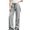 Gray, variant on Tqcoqu Women's Drawstring Waist Straight Leg Cargo Pants,Loose Casual Athletic Trousers with Zipper Pockets