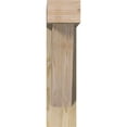 thumbnail image 2 of Ekena Millwork 6"W x 20"D x 24"H Traditional Block Rough Sawn Bracket w/ Offset Brace, Douglas Fir, 2 of 25