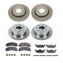 Ultimate Brakes Front and Rear Ceramic Brake Pad and Rotor Kit with Hardware WM81358