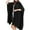 Black, variant on Xfvqtps Women Long Cape Large Size Solid Color Flip Collar Button Loose Comfortable Shawl Wraps Beige