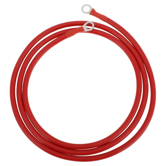 1 Pcs Universal Battery Inverter Cable 3/8" Lug 6FT Battery Cable 5 AWG Gauge Red Tinned Copper