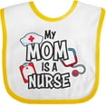 thumbnail image 3 of Inktastic My Mom is a Nurse Boys or Girls Baby Bib, 3 of 4