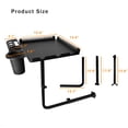 thumbnail image 2 of Salon Tray Attached to Chair, Hair Stylist Steel Hairstylist Tray, Adjustable Height, 360 Degree Rotating Salon Tray, for Barber Chaie Spa Salon Hairdressing Tools Salon Tray, 2 of 9