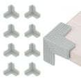 thumbnail image 1 of Uxcell Protecteurs d'Angle 8 Pcs Protecteurs d'Angle de Table Garde d'Angle de Meuble et Pare-Chocs de Bords (en Forme 3D, Gris), 1 of 6