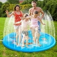 thumbnail image 3 of Huge 68″ Splash Water Play Mat for Little Kids & Toddlers, Water Sprinkler, Water Inflatable Wading Pool for Summer Fun Outdoor Water Toys for Boys & Girls, Dolphin, 3 of 7