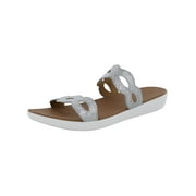 Fitflop Womens Vessily Glitter Slide Sandal Shoes, Silver, US 8