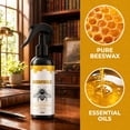 thumbnail image 3 of Beeswax Wood Polish, Bees Wax Furniture Polish and Cleaner Spray, Natural Essential Oil Wax Restorer for Wood Floors Furniture 120ML（2PCS）, 3 of 7