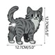 thumbnail image 3 of Clip para sellar bolsas de pan y bocadillos con estampado de gatos de pelo largo. El sellador de bolsas de pan y bocadillos mantiene los alimentos secos y frescos. Electrodomésticos de cocina. Juego d, 3 of 9