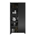 thumbnail image 5 of RealRooms Basin 36" 2 Door Utility Storage Cabinet, Black, 5 of 9