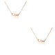 thumbnail image 1 of Collar del zodiaco Minnieouse Letra inglesa oro rosa Signo del zodiaco, 1 of 6