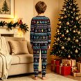 thumbnail image 4 of Family Christmas Pajamas Matching Sets, Cotton Pajamas Set, Printed Long Sleeve Two Piece Set for Mom, Comfy Holiday Lounge Set for Christmas Morning Family Photo, 4 of 9