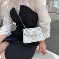 thumbnail image 1 of Moda mujer PU flor hombro bolso Casual perla cadena bolsos (blanco), 1 of 9
