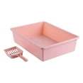 thumbnail image 5 of Bvdfgk Cat Litter Boxes for Indoor Cats Litter Pan Cage Accessories High Sides Tall Cat pink, 5 of 9