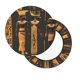 thumbnail image 2 of Balery Ancient Egyptian Hieroglyph Fundas de asiento para taburete de bar redondo de tela de terciopelo ajustables que protegen de arañazos y manchas para sillas de 14 a 17 pulgadas.-14 inch, 2 of 7