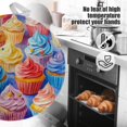 thumbnail image 5 of 2 PCS Pot Holders for Kitchen,Potholders Sets with Hook for Oven,Cooking,Baking,Colorful Array Of Cupcakes In Pastel - Hued Setting, 5 of 7