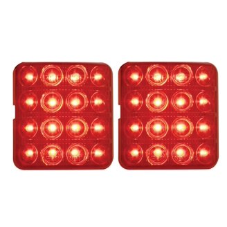 United Pacific LED Taillight Lens Red (61-67 Corvette C1 & C2 United Pacific LED Taillight Lens Red (61-67 Corvette C1 & C2