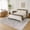 BEIGE, variant on World Rug Gallery Bohemian Striped Machine Washable Non-Slip Area Rug, Black, 9'x12'