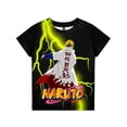 thumbnail image 1 of Naruto T-shirt Uchiha Sasuke Cartoon Anime Tees Tops Teen Clothes Kids Boys Girls Round Neck T-shirt 3D Harajuku TshirtAdults 3XL(70-80kg) Gao Jinjia LED, 1 of 2