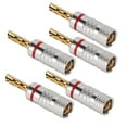 thumbnail image 2 of Fiche Banane Dentelée, Fiche Banane Audio Anti-Court-Circuit pour Cinéma Maison Rouge, 2 of 8